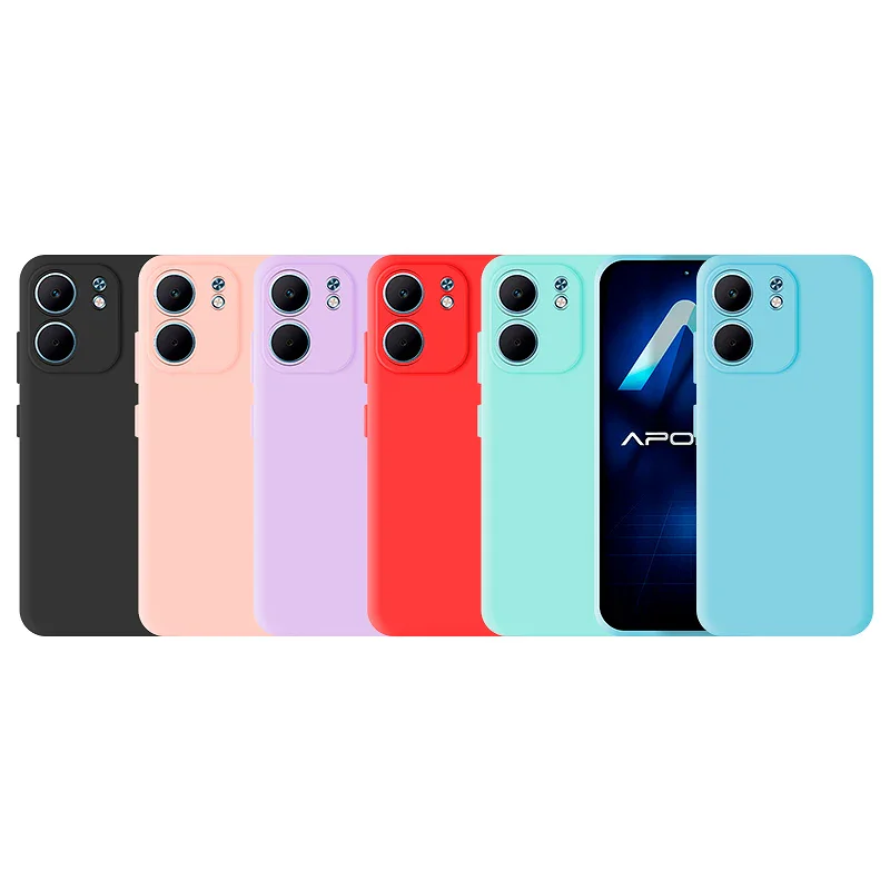 Capa Apokin para Oppo A5x Silicone Suave Rosa Claro