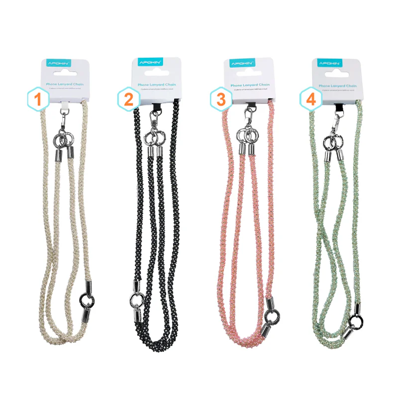 Cordão de Pérolas Apokin para Telemóvel com Adaptador Duplo Variedade de cores