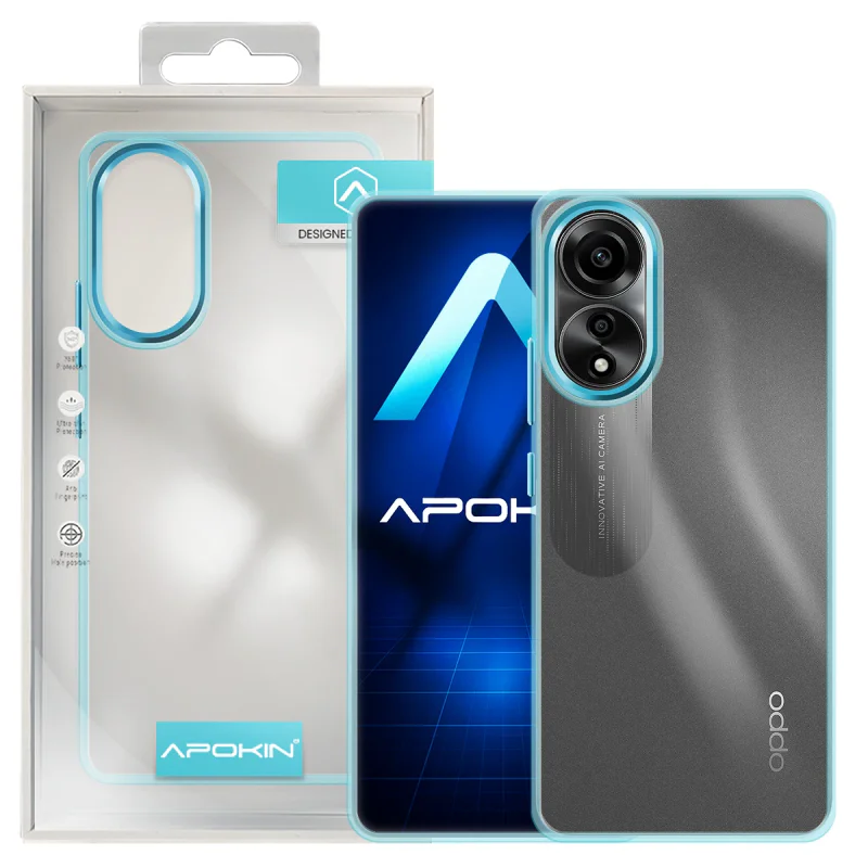 Capa Apokin para Oppo A78 5G Acrílica Transparente Lilás - Imagem 6