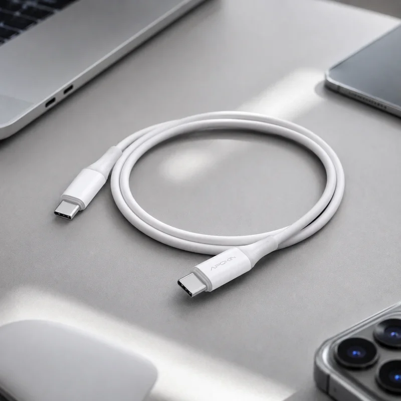 Cabo Apokin Basic Series USB-C para USB-C 60 W - Imagem 3