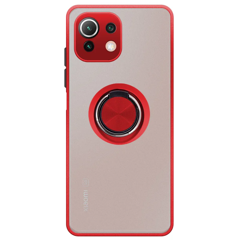 Capa Apokin para Xiaomi Mi 11 Lite em Gel Magnética com Suporte Fumada Preto - Imagem 3