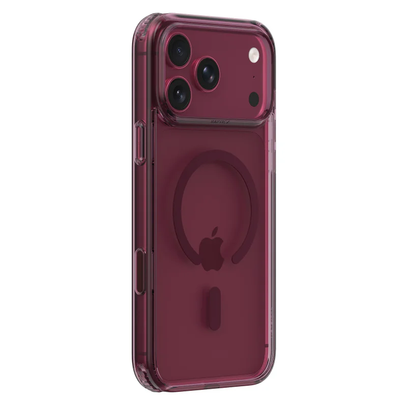 Capa Apokin Raptic Air Clear para iPhone 18 Pro com MagSafe Borgonha - Imagem 4