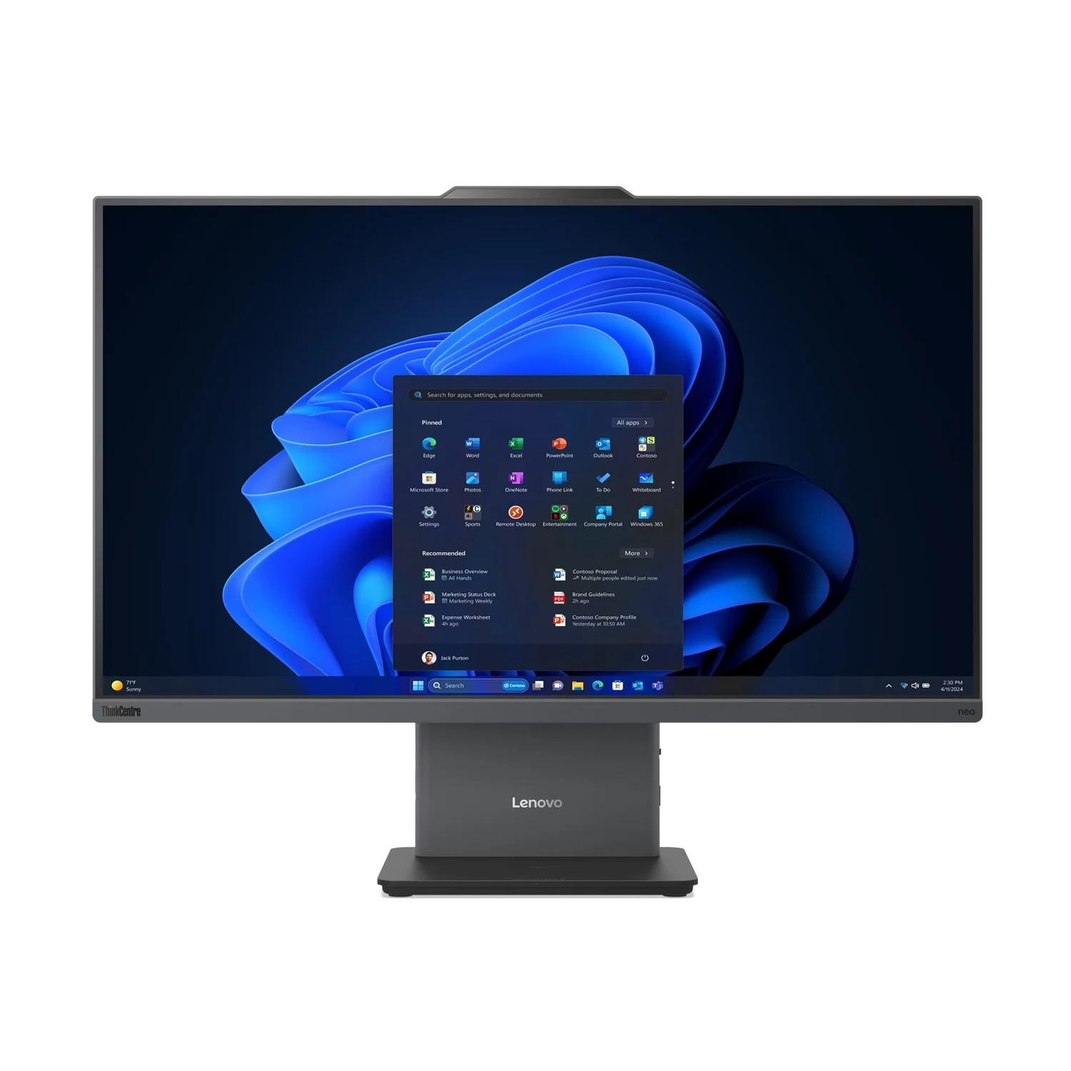 Computador All-in-One Lenovo ThinkCentre neo 50a G6 24" Intel Core Ultra 5 226V 16GB 512GB SSD Windows 11 Pro - Imagem 1