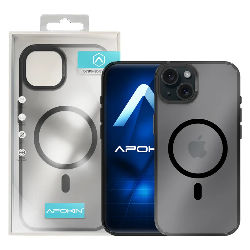 Capa Armor Apokin Fosca com MagSafe para iPhone 13 e iPhone 14 Lilás - Imagem 2