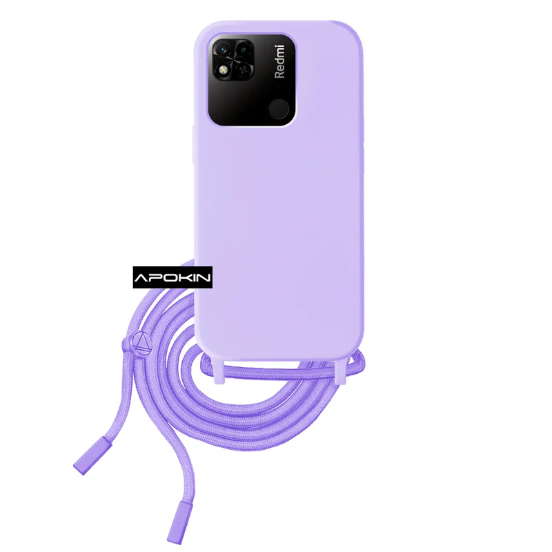 Capa Apokin para Xiaomi Redmi 10C com Cordão Rosa - Imagem 4