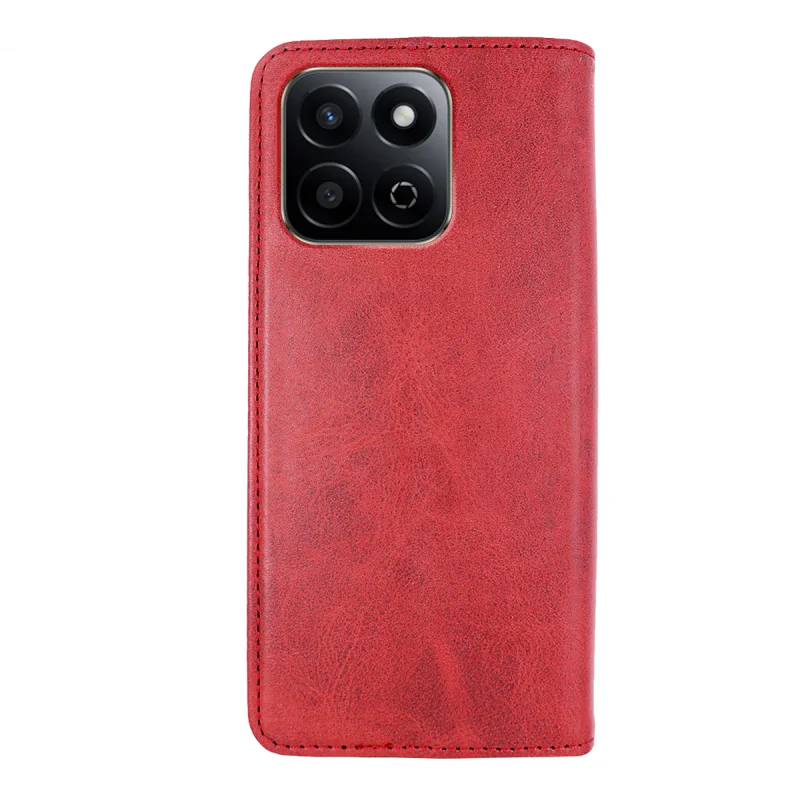 Capa com Tampa e Compartimento para Cartões Apokin Polipele para Honor 200 Smart Vermelho - Imagem 5