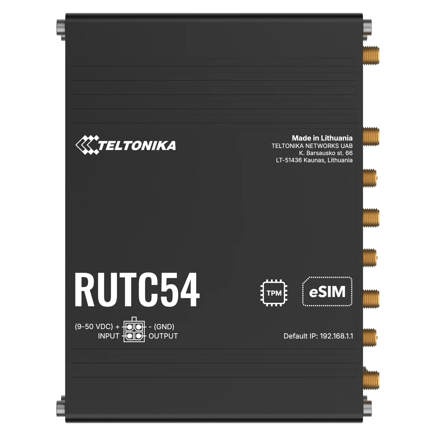 Router Industrial 5G Teltonika RUTC54 Dual SIM e eSIM Wi-Fi 6 com 5 Portas Gigabit - Imagem 5