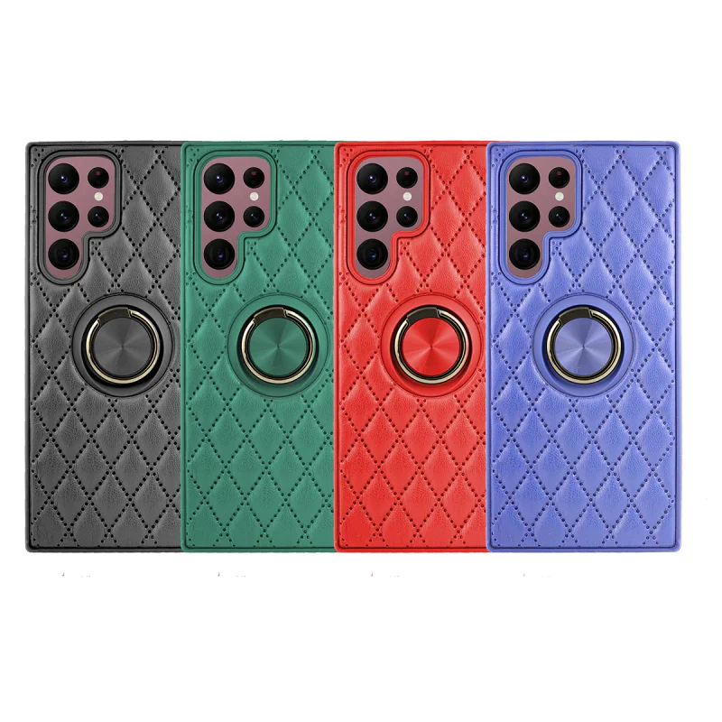 Capa Apokin Chamel para Samsung Galaxy S22 Ultra 5G Magnética com Anel de Suporte Variedade de cores