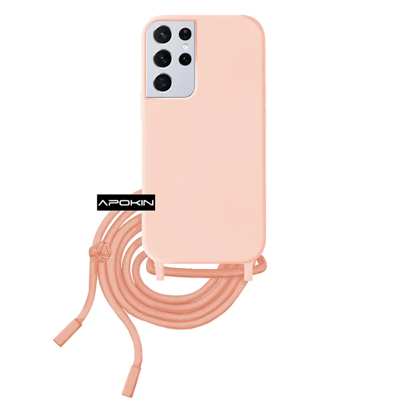 Capa com Cordão Apokin para Samsung Galaxy S21 Ultra Preto - Imagem 5