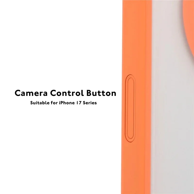 Capa Apokin Youngkit para iPhone 17 Pro / 18 Pro Transparente Laranja - Imagem 4