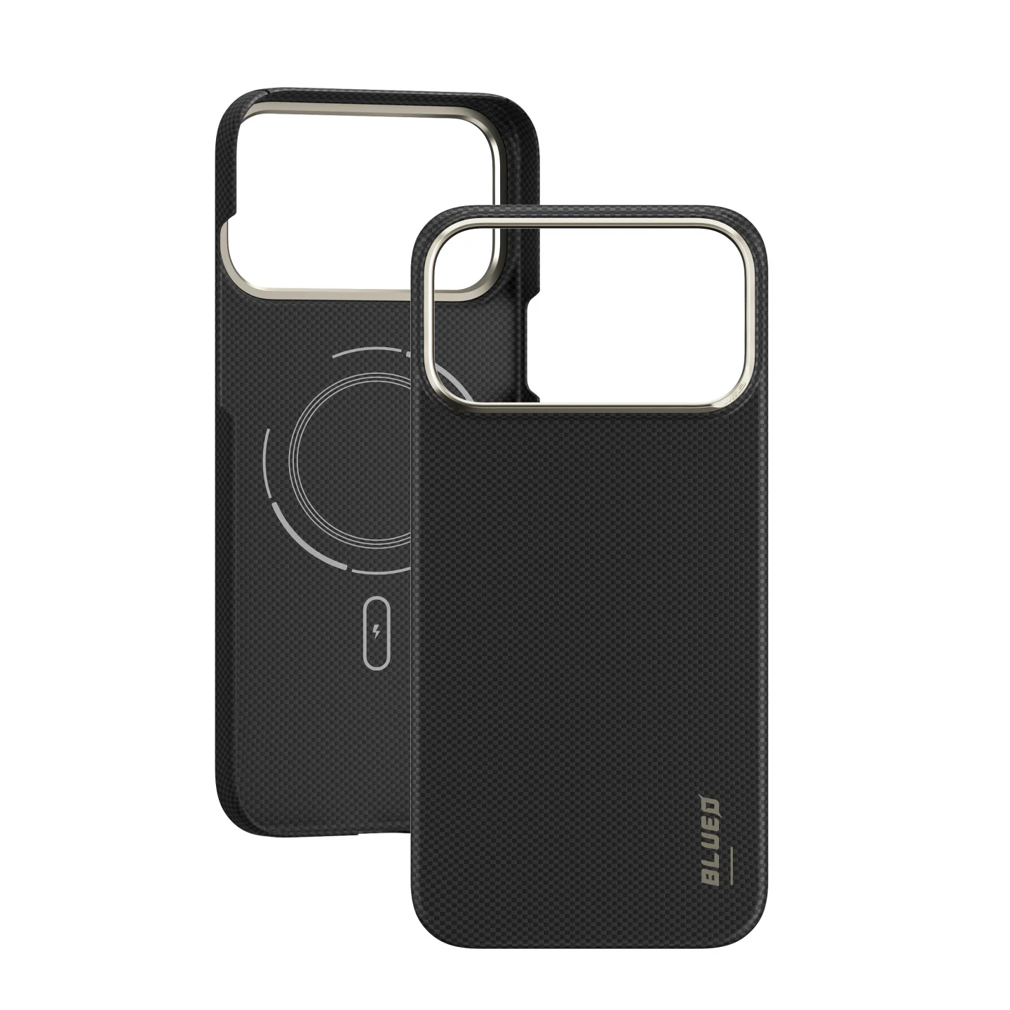 Capa Blueo Magnética de Fibra de Aramida para iPhone 16 Pro Max Preto - Imagem 3