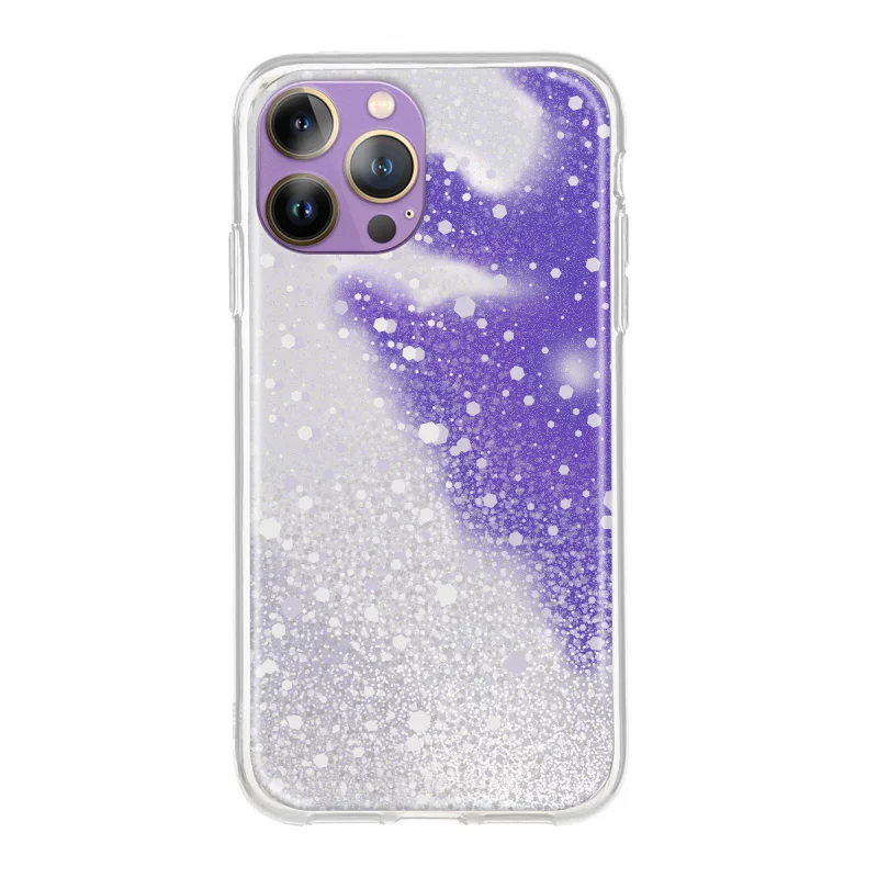Capa Apokin em Gel com Glitter 3D e Proteção de Câmara para iPhone 13 Pro Max Variedade de cores - Imagem 2