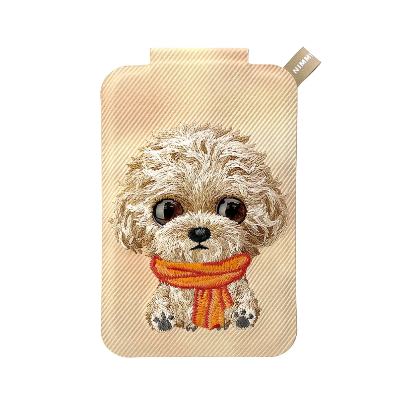 Porta-Cartões Magnético Apokin com Suporte Desenho Cão Castanho - Imagem 1