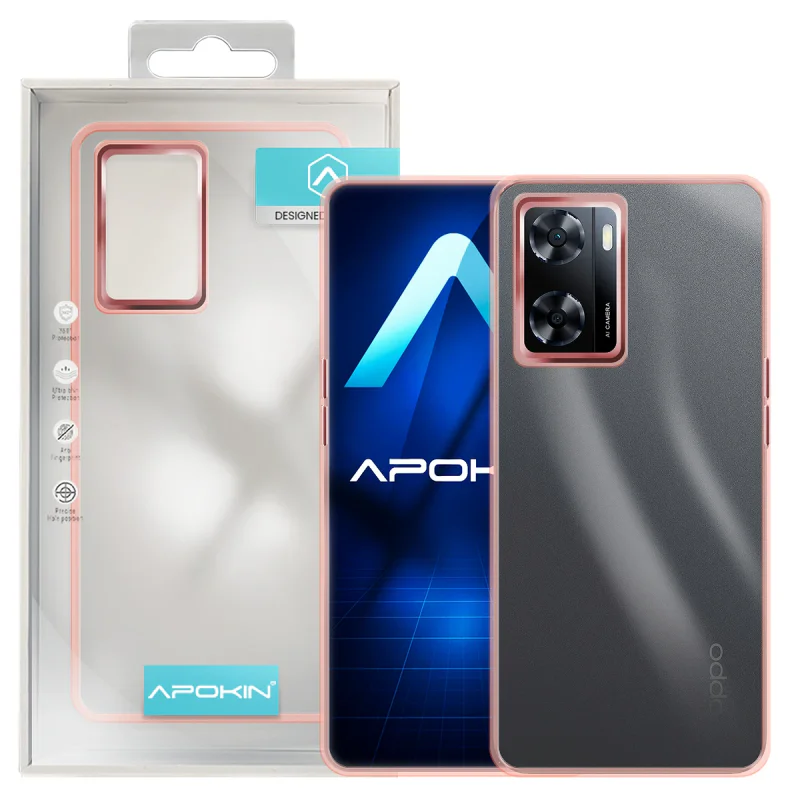 Capa Apokin para Oppo A57 Acrílica Transparente Turquesa - Imagem 5