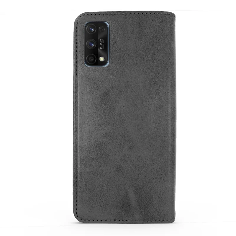 Capa Livro Apokin para Realme 7 Pro Pele Sintética com Porta-Cartões Preto - Imagem 5
