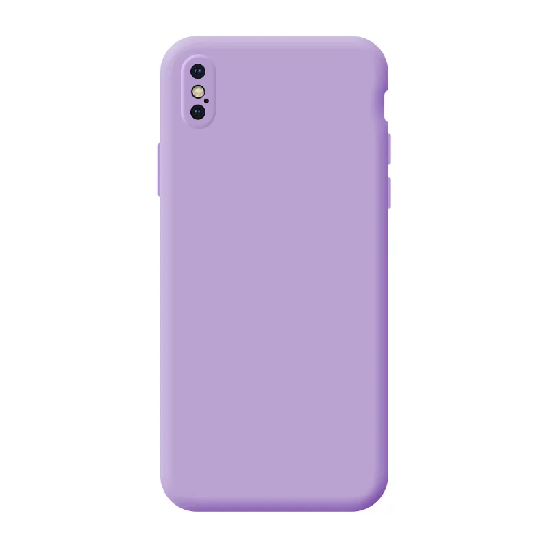 Capa de Silicone Apokin com Proteção de Câmara 3D para iPhone X / XS Lilás - Imagem 2