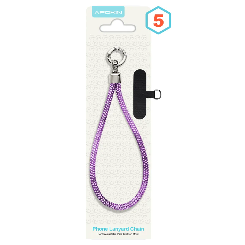 Cordão Apokin de Pulseira com Brilhantes e Adaptador Universal Dourado - Imagem 6