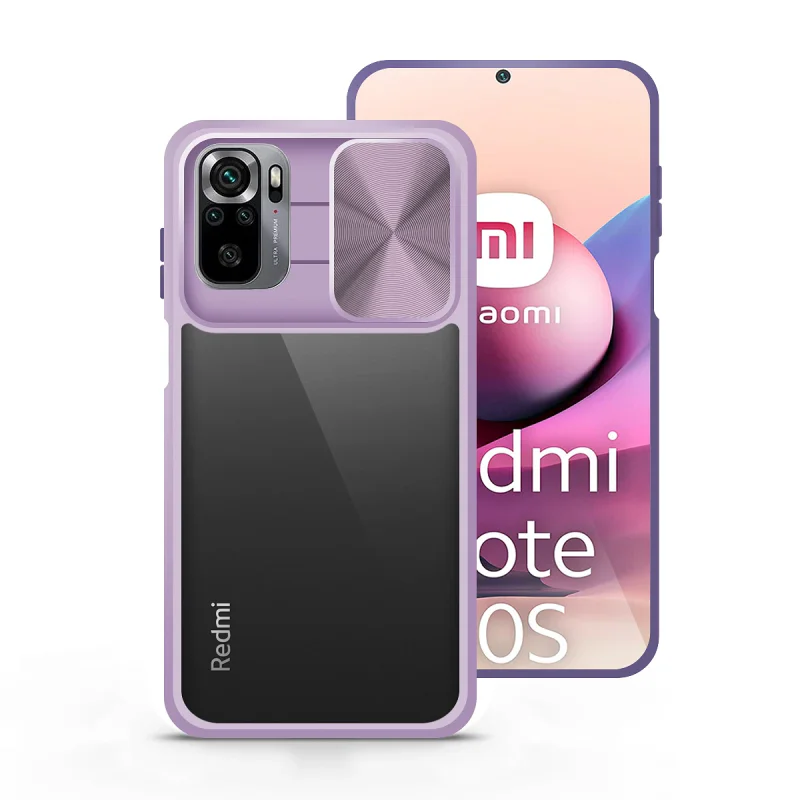 Estojo de Gel Apokin Antichoque com Capa Deslizante para Câmara para Xiaomi Redmi Note 10 Azul turquesa - Imagem 4