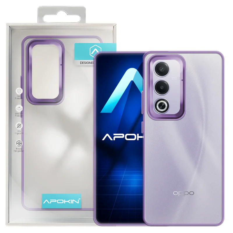Capa Apokin para Oppo A80 Acrílico Transparente Turquesa - Imagem 4