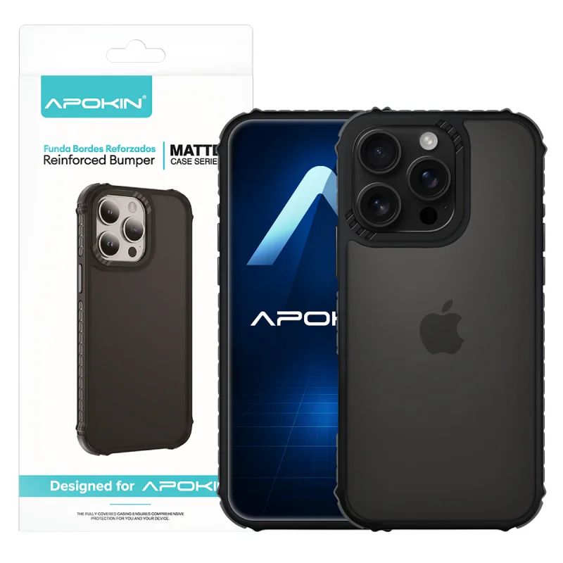 Capa Apokin Rock Smoked para iPhone 16 Pro Preto - Imagem 6