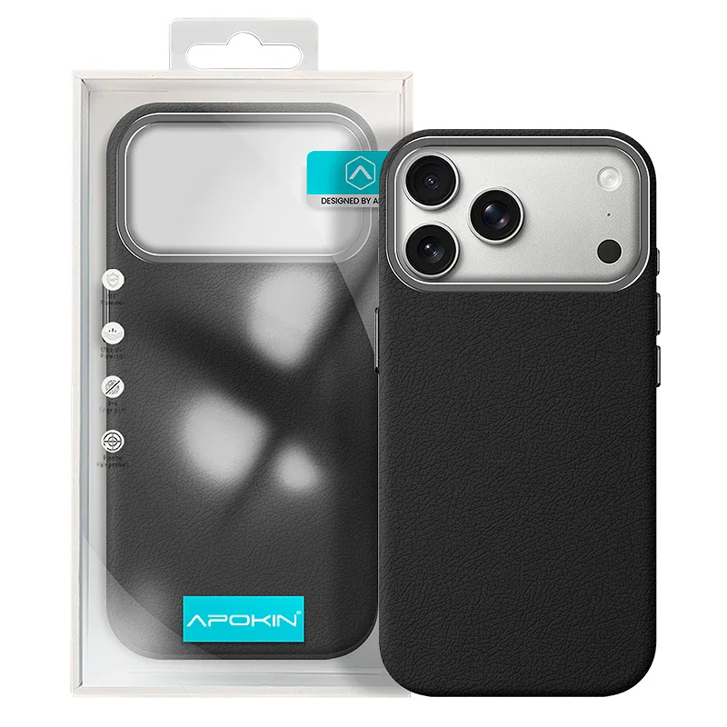 Capa Apokin para Samsung Galaxy S26 em Pele Azul - Imagem 4