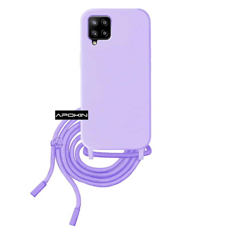 Capa Flexível Apokin com Cordão para Samsung Galaxy A42 5G Variedade de cores - Imagem 4