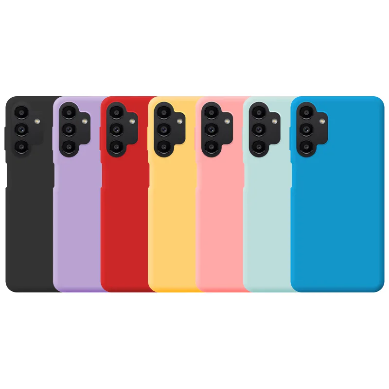 Capa de Silicone Suave Apokin para Samsung Galaxy A13 4G com Relevo de Câmara 3D Rosa