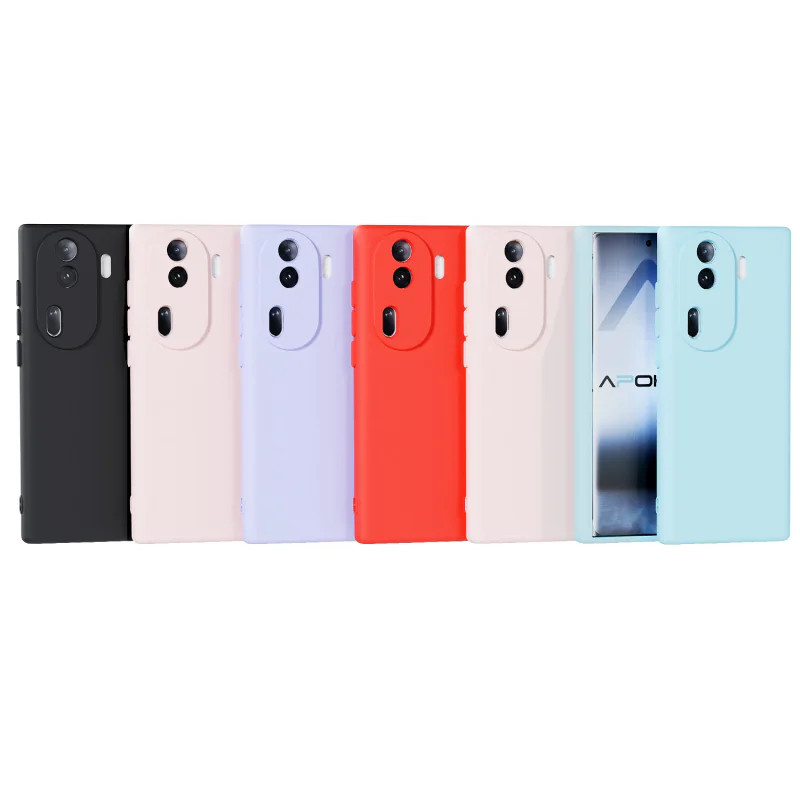 Capa Apokin Air para Oppo Reno 11 em Silicone Suave Azul