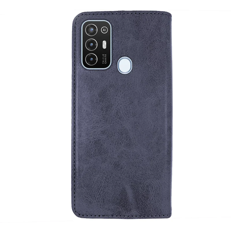 Capa Apokin para ZTE Blade V50 Pele Sintética com Porta-Cartões Preto - Imagem 3