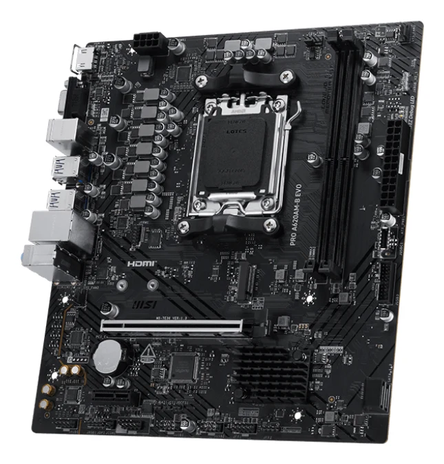 Motherboard MSI PRO A620AM-B EVO Micro ATX Socket AM5 AMD A620 DDR5 até 128 GB - Imagem 3