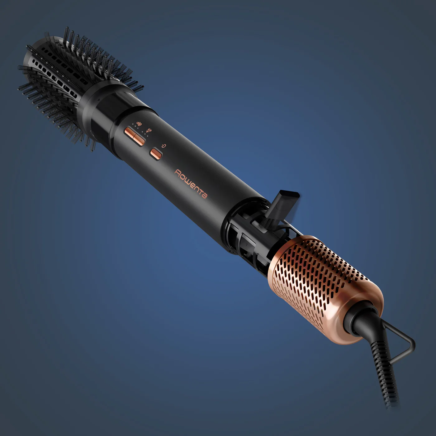 Escova Modeladora de Ar Rowenta Air Shape UB9820E0 Iónica com 4 Acessórios Preto e Cobre - Imagem 2