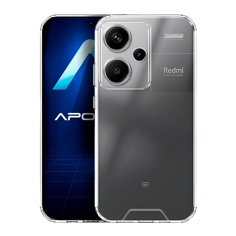 Capa Apokin Xiaomi Redmi Note 13 Pro Plus 5G Acrílico Rígido Transparente - Imagem 1