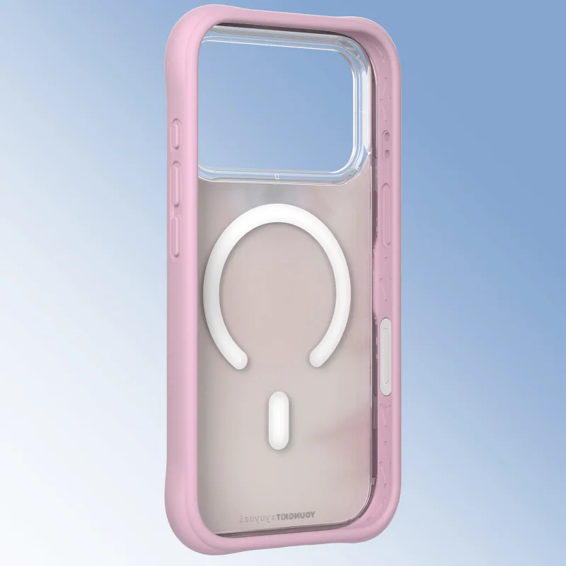 Capa Apokin Youngkit Série Autêntica Magnética para iPhone 17 Pro / 18 Pro Rosa - Imagem 4