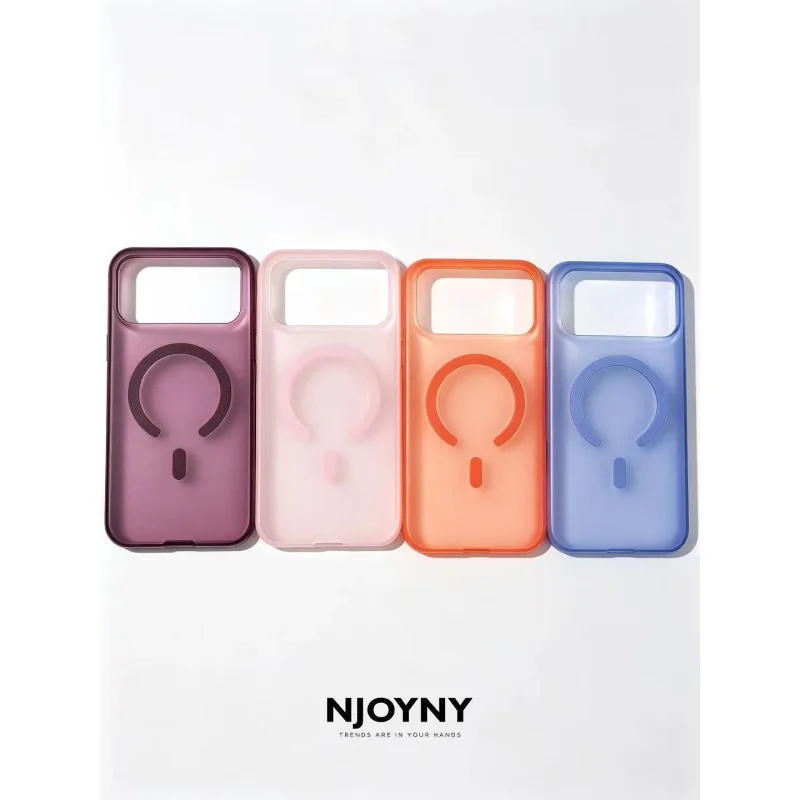 Capa Apokin NJOYNY Matte Shield Magnética para iPhone 17 Pro Max e iPhone 18 Pro Max Bordeaux - Imagem 5