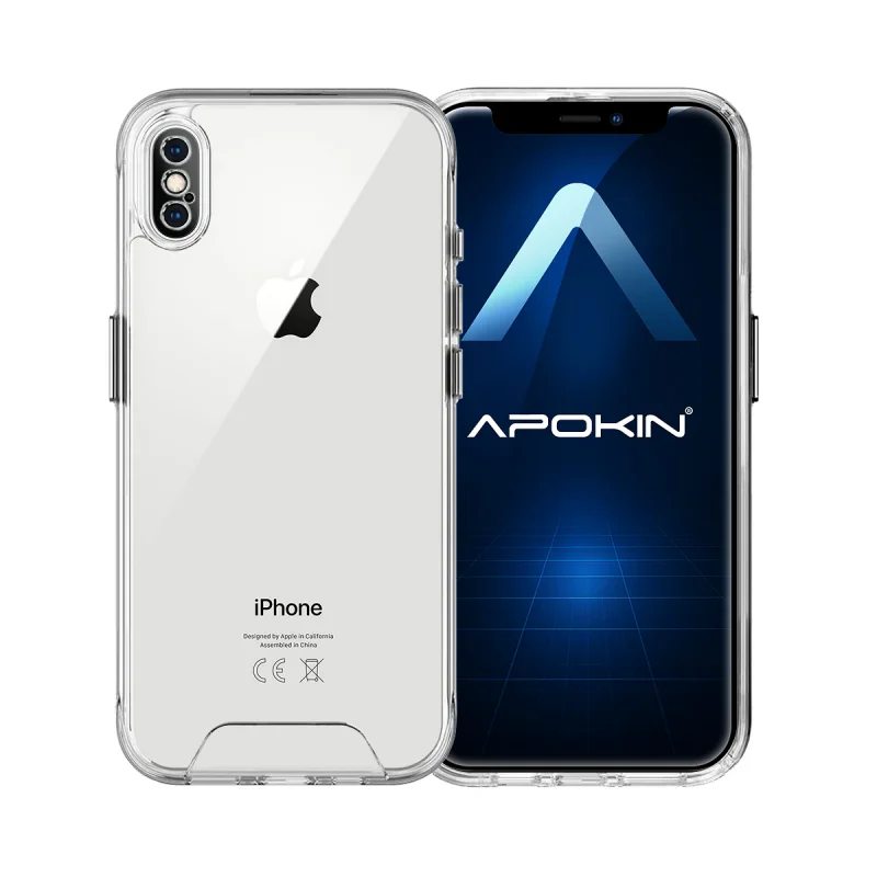 Capa Apokin Space Acrílico Rígido para iPhone X e iPhone XS Transparente