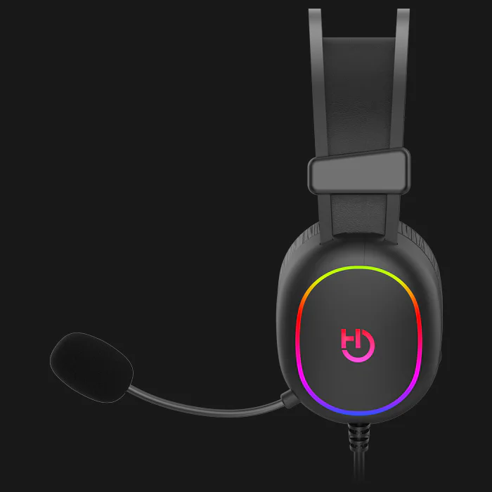 Headset Gaming Hiditec Erys ARGB com Microfone Jack 3,5 mm Preto - Imagem 7