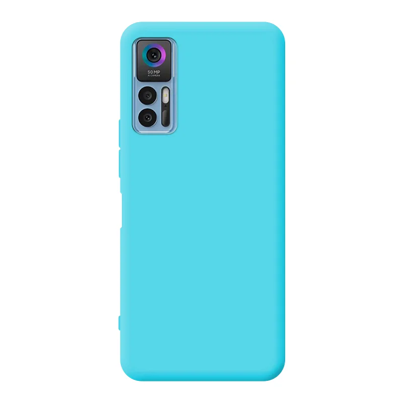 Capa Apokin para TCL 30 5G / 30 Plus em Silicone Macio com Proteção de Câmara 3D Vermelho - Imagem 5