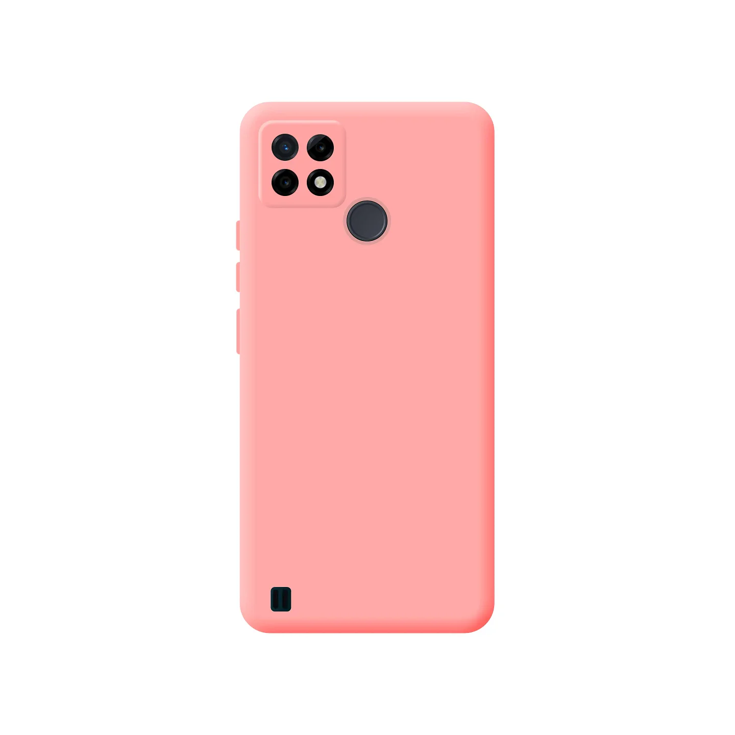 Capa Apokin para Realme C21Y e C25Y Silicone Macio com Proteção de Câmara 3D Rosa - Imagem 1