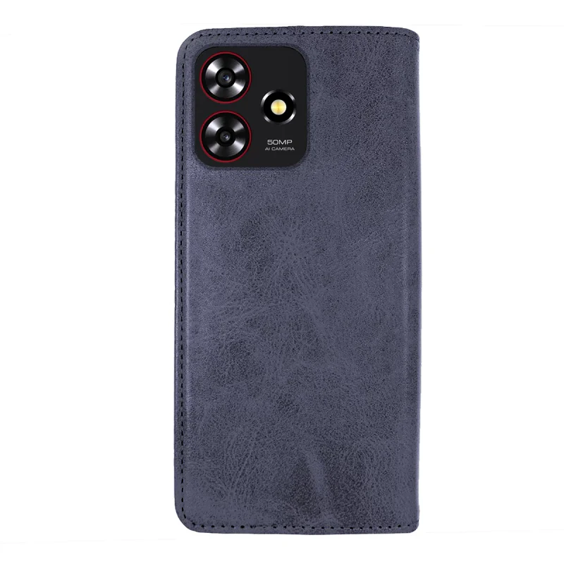 Capa Flip Apokin para ZTE Blade A73 em Pele Sintética com Porta-cartões Preto - Imagem 3