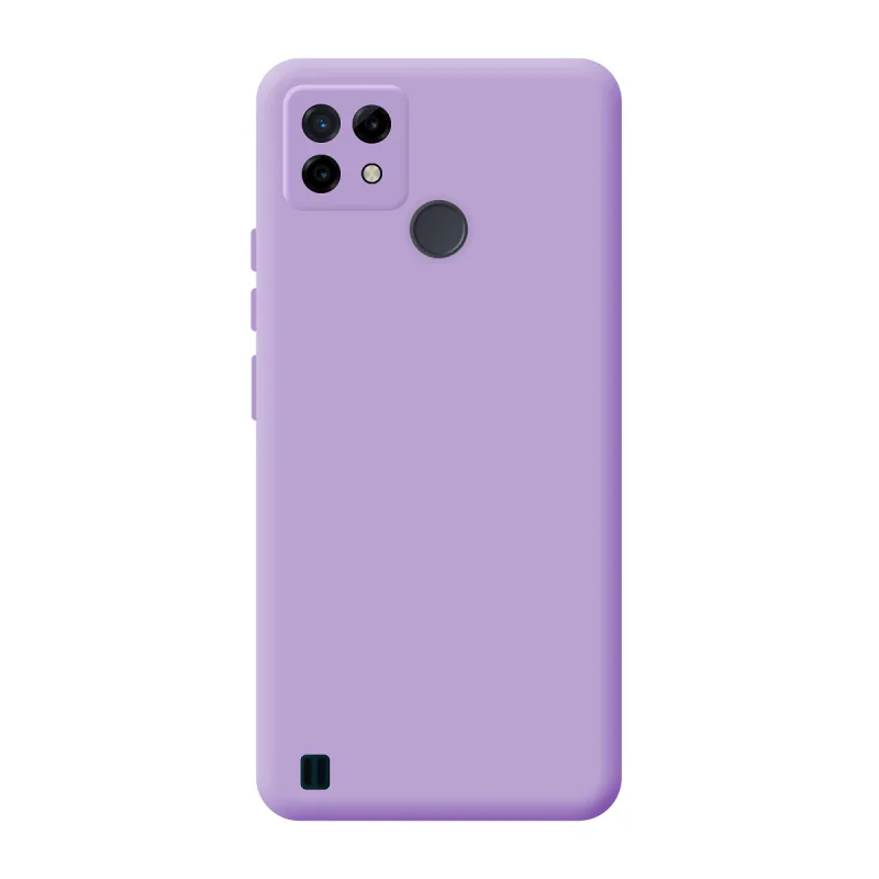 Capa Apokin para Realme C21 em Silicone Suave com Proteção de Câmara 3D Azul - Imagem 6