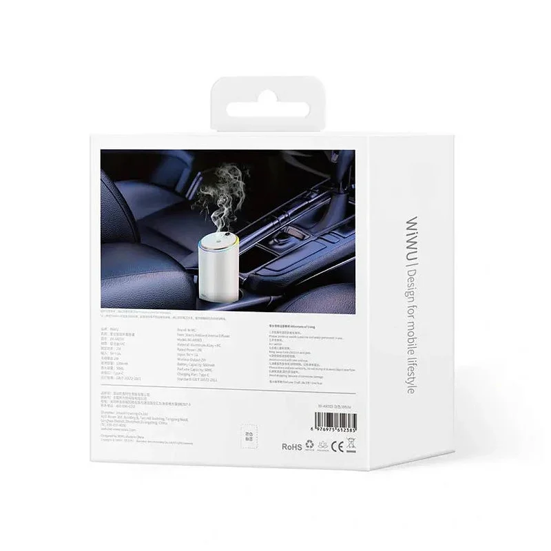 Humidificador e Difusor de Aromas para Carro WiWU Wi-AR003 Cinzento - Imagem 2