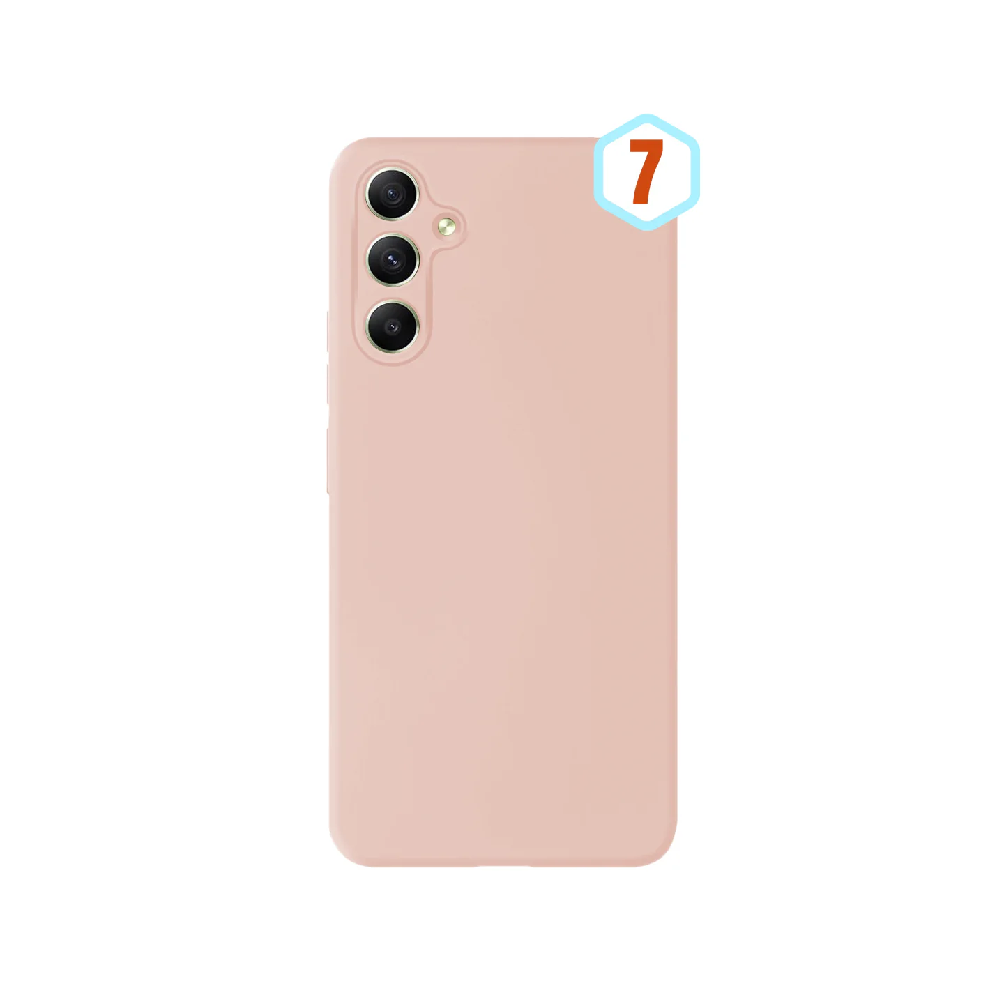 Capa de Silicone Líquido Apokin para Samsung Galaxy A34 5G, Rosa-Pálido - Imagem 1