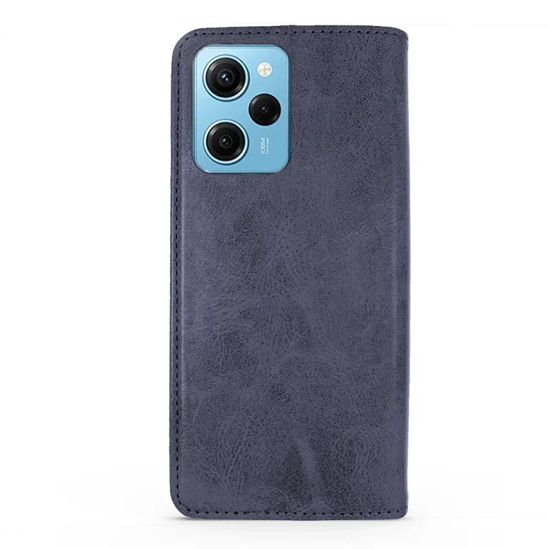 Capa Apokin para Xiaomi Redmi Note 12 Pro em Pele Sintética com Porta-cartões Azul - Imagem 5