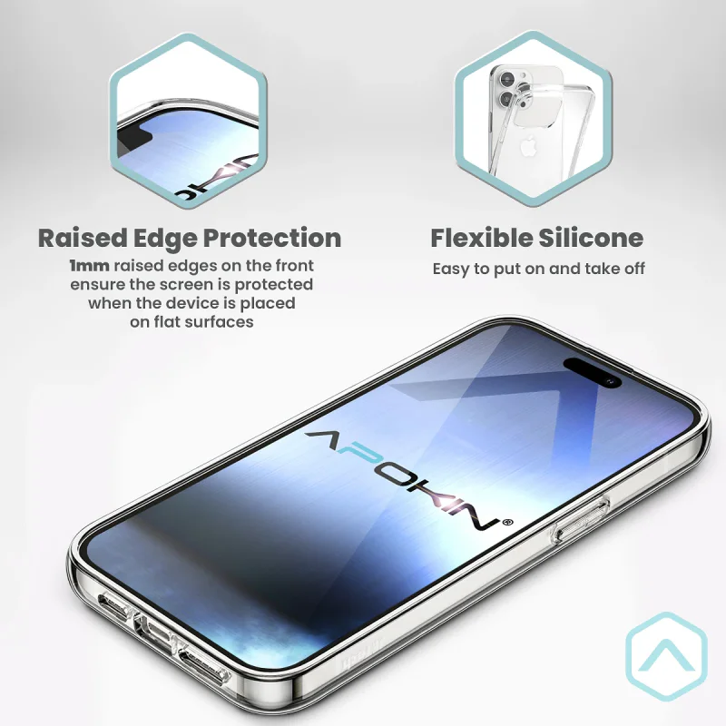 Capa de Silicone Apokin para Realme 8 e 8 Pro 2,0 mm Extra Grossa Transparente - Imagem 6