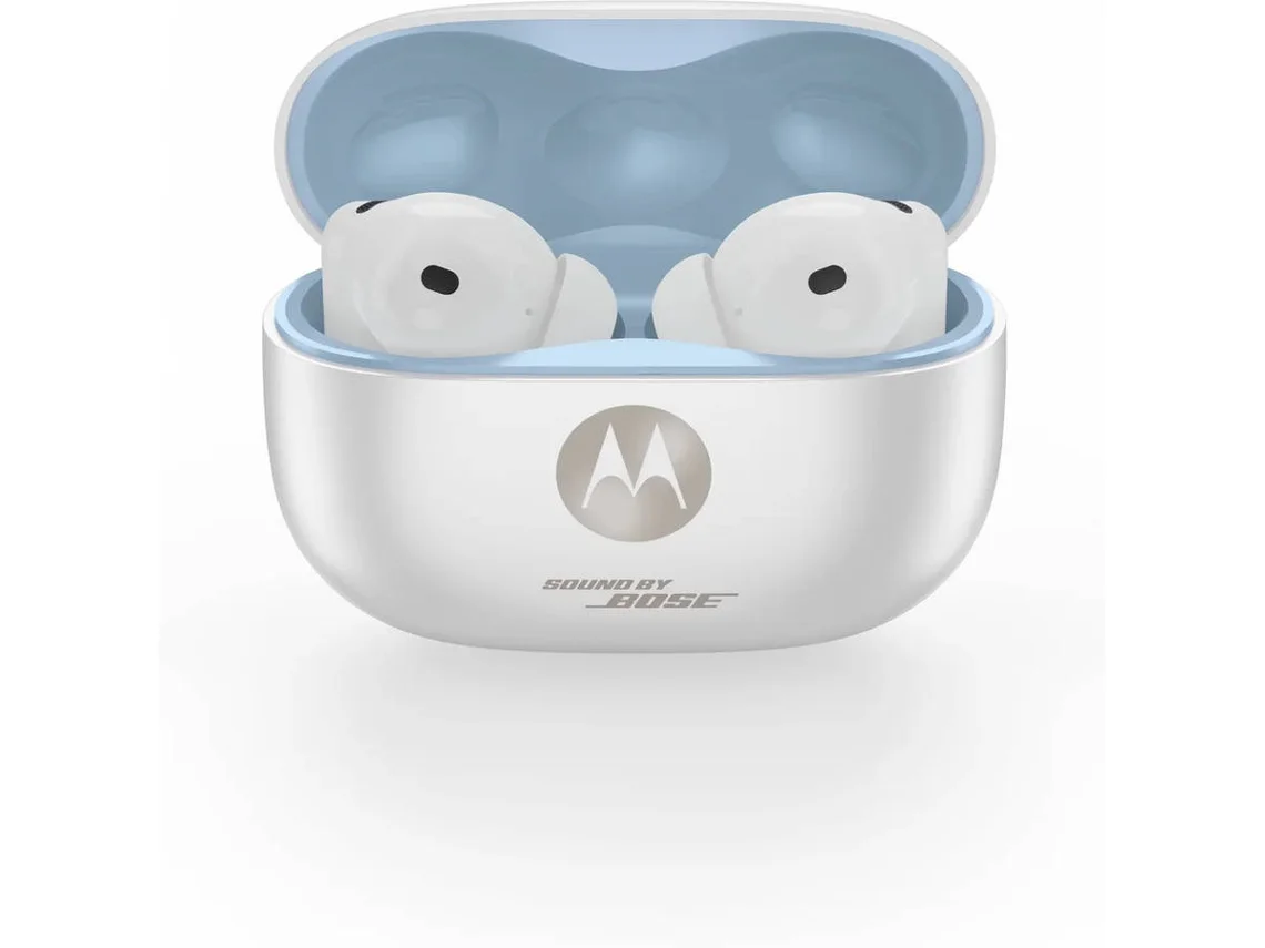 Auriculares Motorola Moto Buds 2 Ultra Pantone Reflecting Pond Branco - Imagem 4
