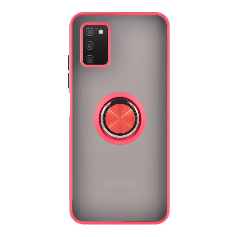 Capa de Gel Apokin para Samsung Galaxy A03s com Íman e Suporte Fumado Vermelho - Imagem 2