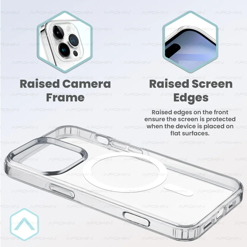 Capa Apokin para iPhone 11 Transparente Premium com MagSafe Transparente - Imagem 4