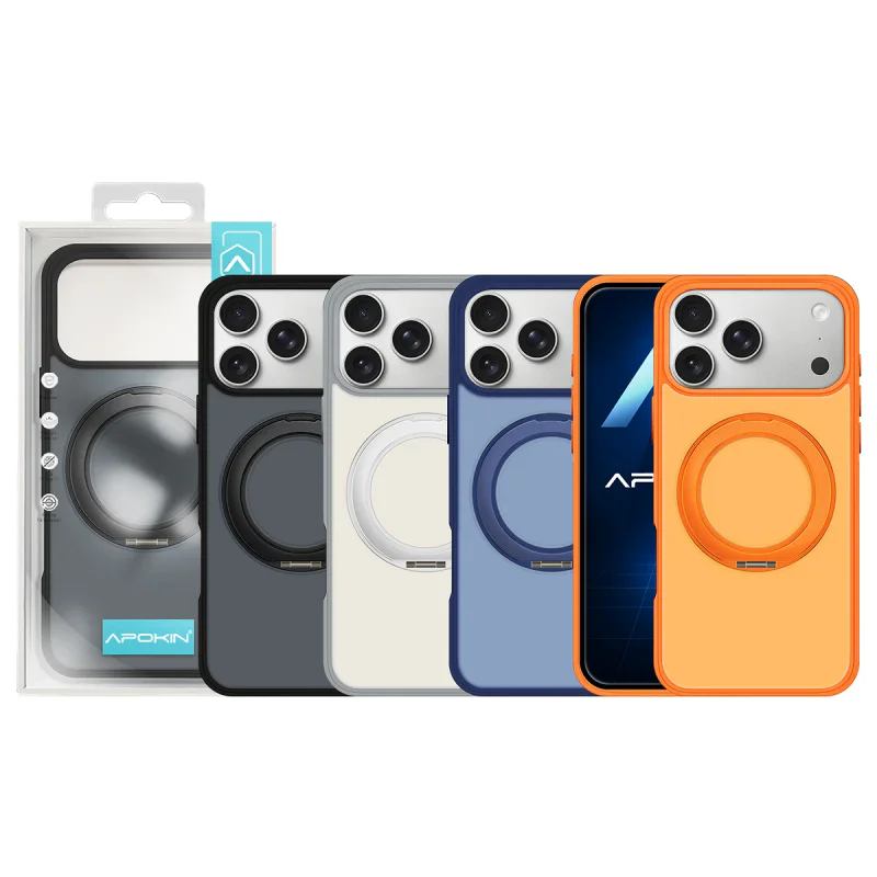 Capa Apokin para iPhone 17 Pro Max / 18 Pro Max Mate com Aro MagSafe Branco - Imagem 1