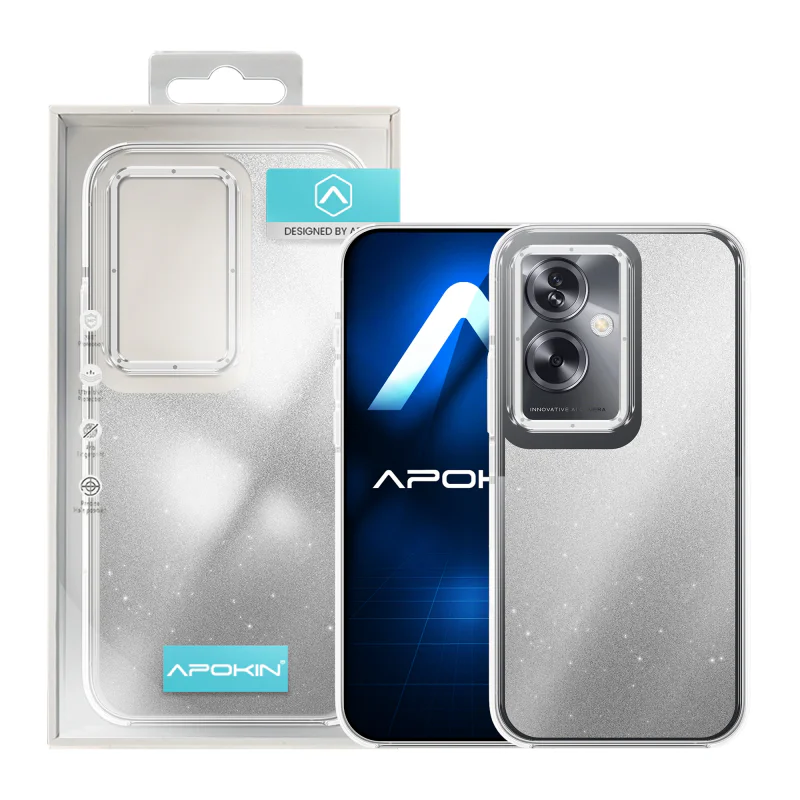 Capa Apokin para Oppo A40 e A60 5G Acrílica com Glitter Variedade de cores - Imagem 3