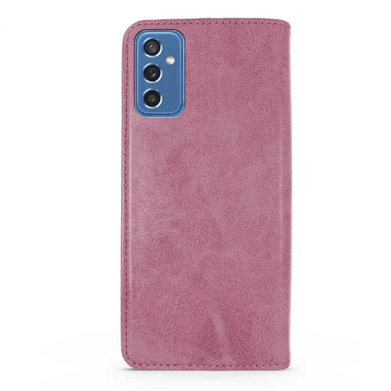 Capa Apokin para Samsung Galaxy M52 em Pele Sintética com Porta-cartões Vermelho - Imagem 6